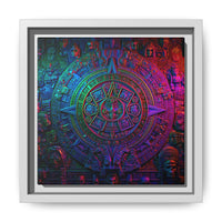 Aztec Mandala Wall Art - Colorful Cultural Decor