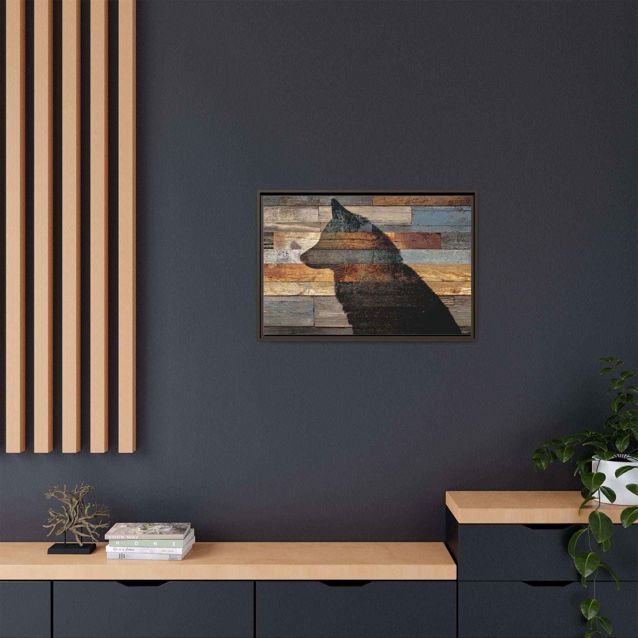 Rustic Wolf Silhouette Wall Art | Nature Inspired Decor