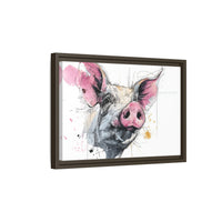 Whimsical Pig Art Print - Playful Farmhouse Decor