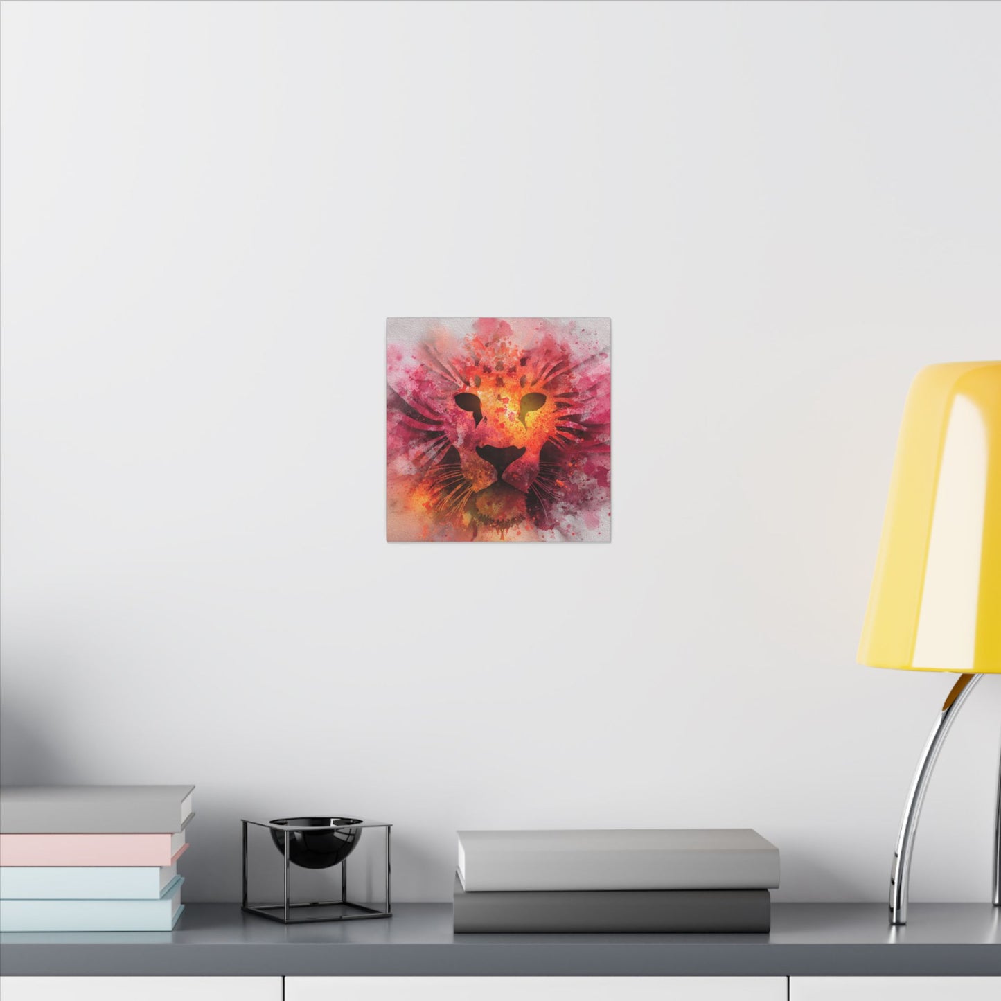 Vibrant Lion Watercolor Artwork | Animal Portrait