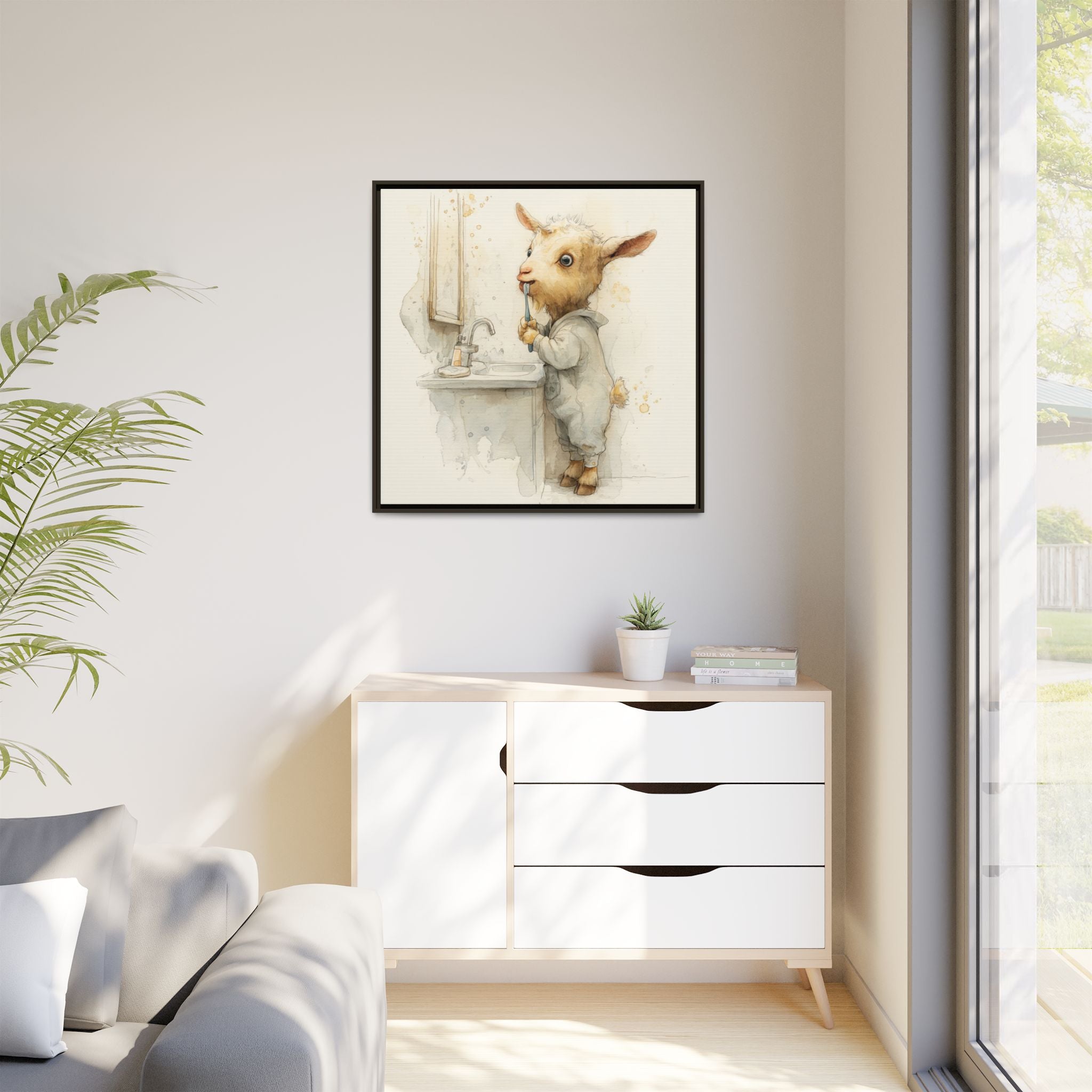 Whimsical Goat Art | Perfect for Children's Rooms