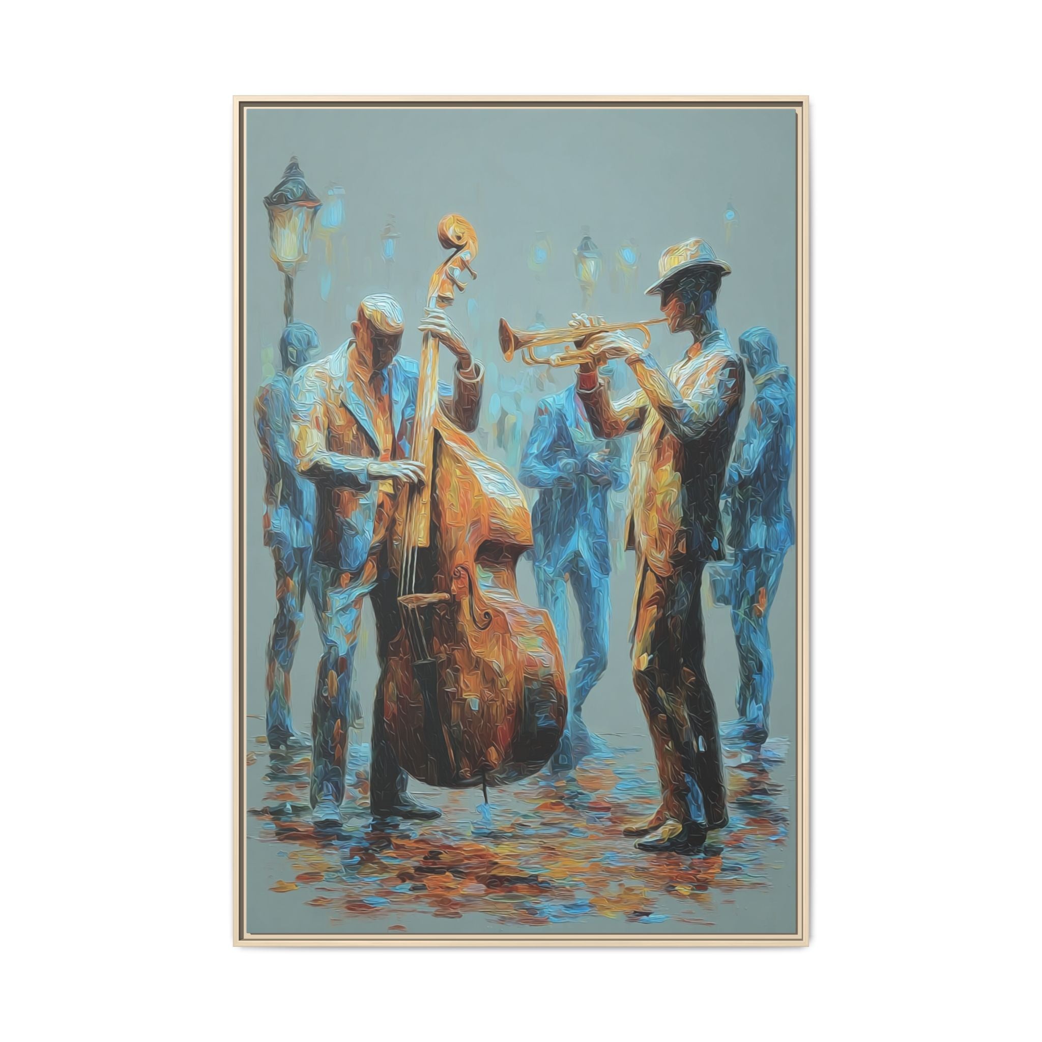 Colorful Jazz Musicians Art for Music Enthusiasts