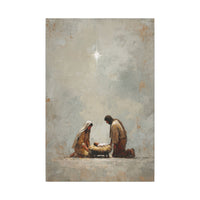 Nativity Scene Art Print - Warm Family Vibes