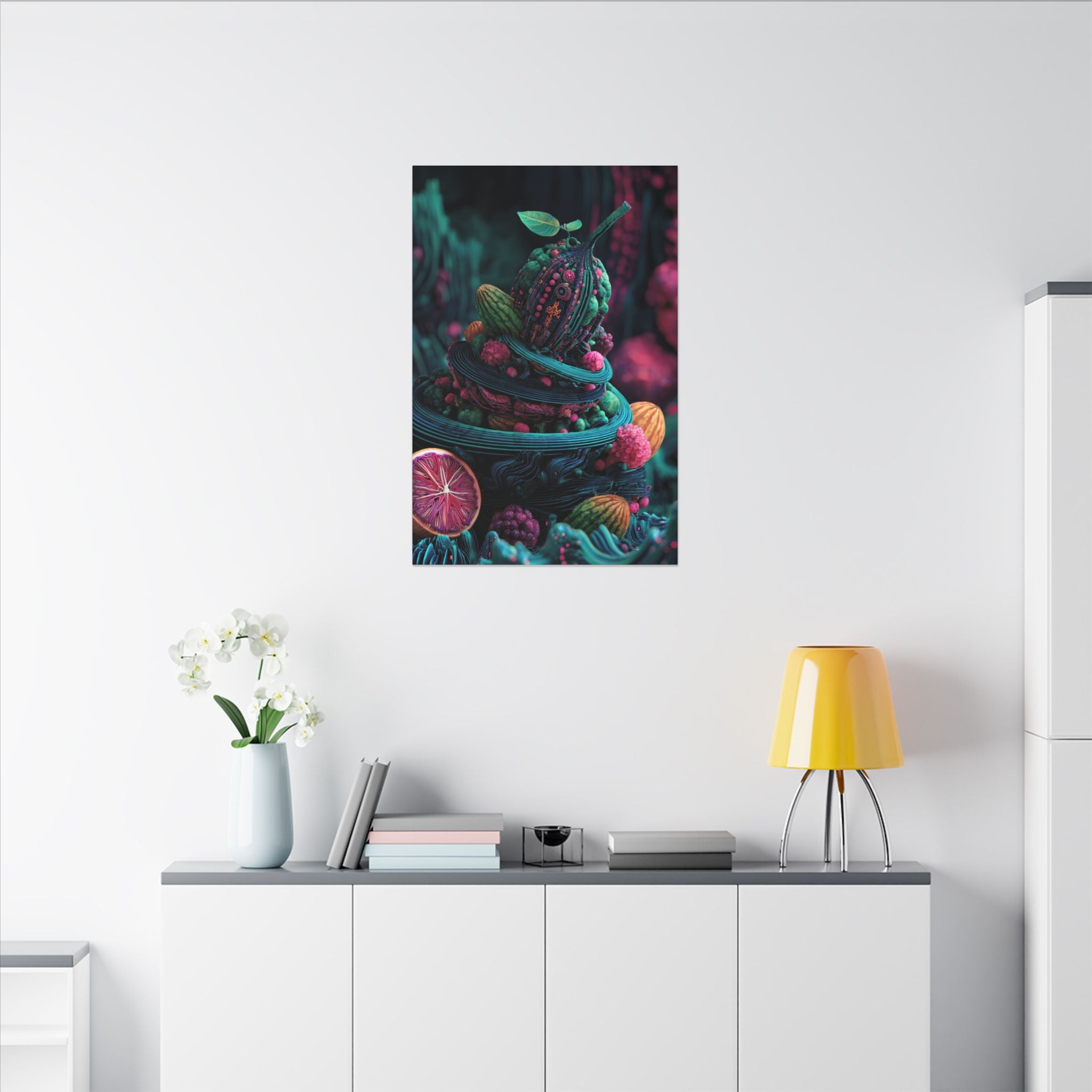 Surreal Fruit Fantasy Art - Vibrant Digital Design