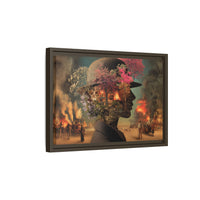 Whimsical Floral Silhouette Art Print | Living Room Décor