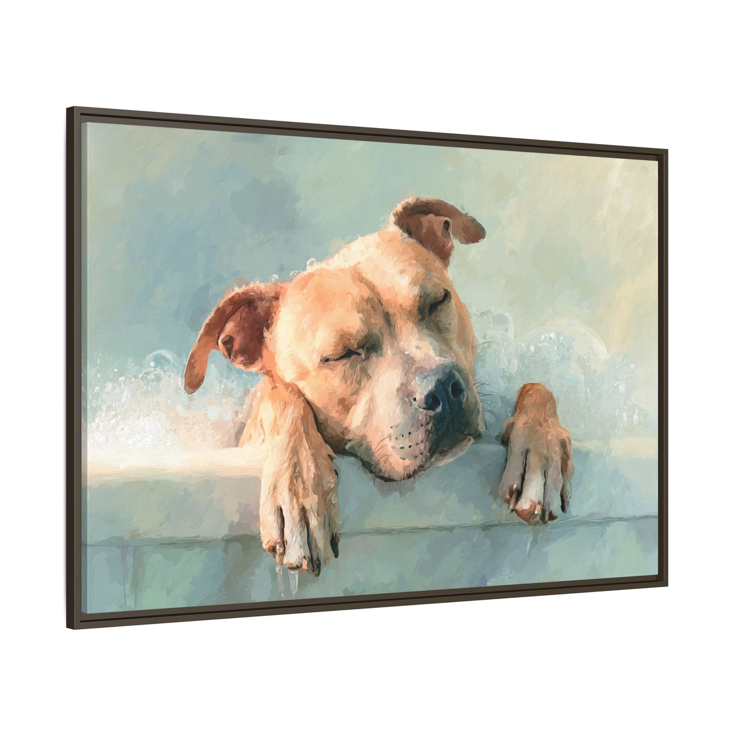 Cozy Dog Portrait | Serene Animal Artwork for Warm Spaces
