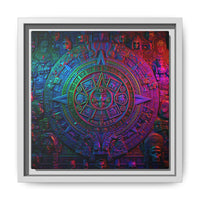 Aztec Mandala Wall Art - Colorful Cultural Decor