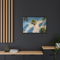 Tropical Palm Trees Artwork | Vibrant Coastal Landscape
