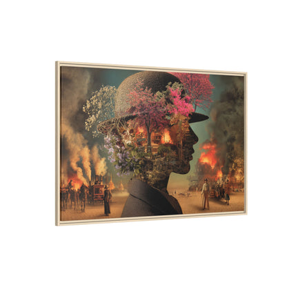 Whimsical Floral Silhouette Art Print | Living Room Décor