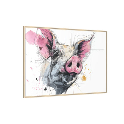 Whimsical Pig Art Print