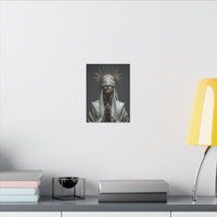 Ethereal Blindfolded Saint Art | Spiritual Home Decor