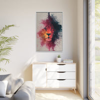 Majestic Lion Watercolor Art | Vibrant Animal Portrait