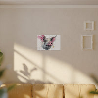 Whimsical Pig Art Print - Playful Farmhouse Decor