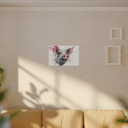 Whimsical Pig Art Print