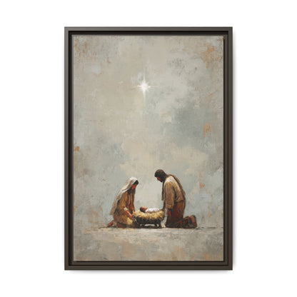 Nativity Scene Art Print - Warm Family Vibes