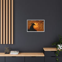 Serene Silhouette of Contemplation | Asian-Inspired Artwork