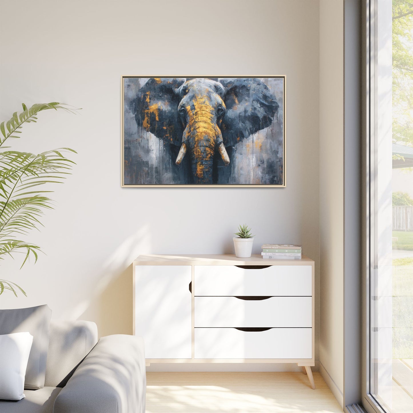 Majestic Elephant Wall Art - Abstract Animal Decor