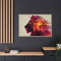 Majestic Lion Watercolor Art | Vibrant Animal Portrait