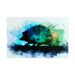 Hedgehog Silhouette Watercolor Art | Nature-Inspired Home Decor