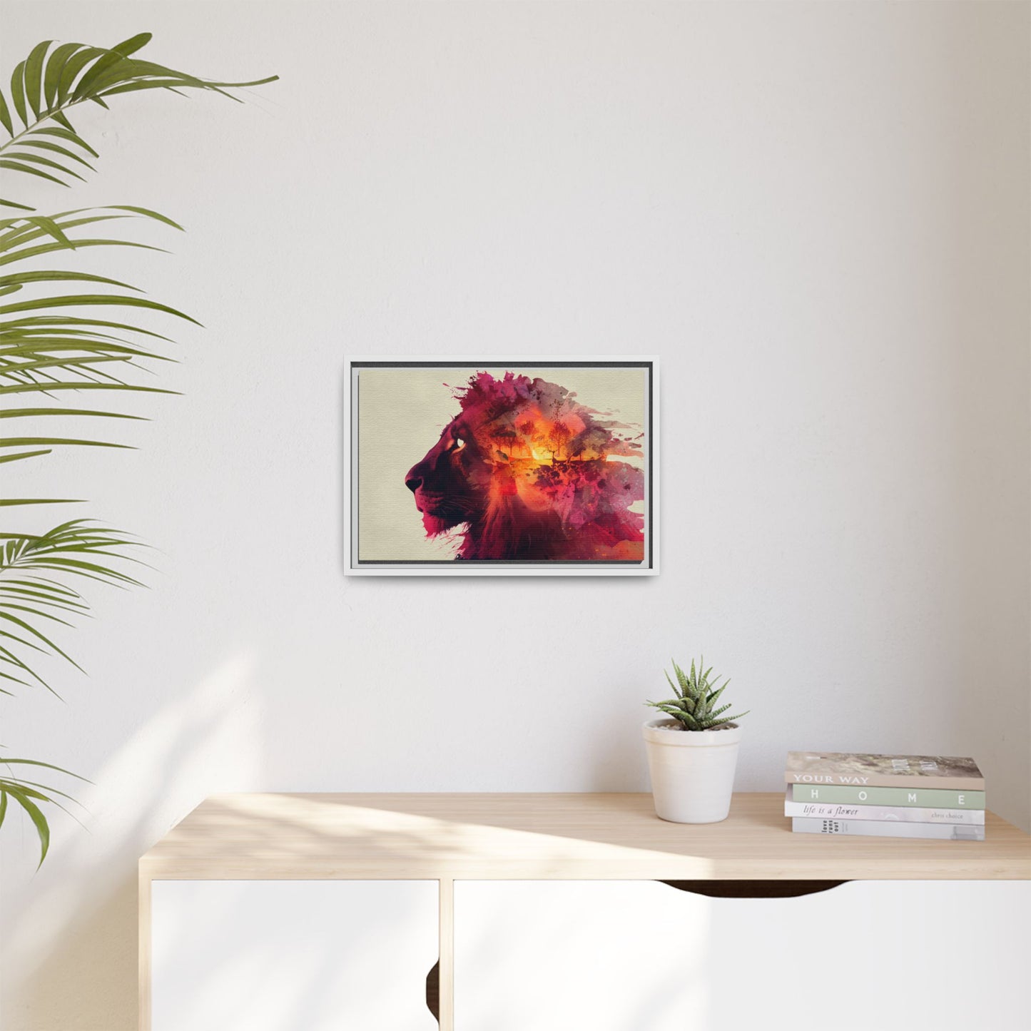 Majestic Lion Watercolor Art | Vibrant Animal Portrait