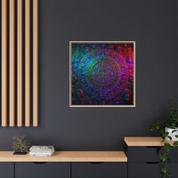 Aztec Mandala Wall Art - Colorful Cultural Decor