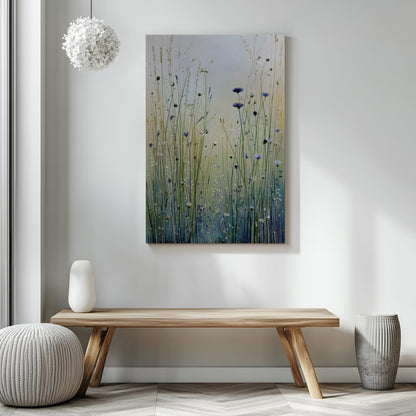 Minimalist Botanical Wall Art – styled room view 5
