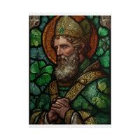 Saint Artwork | Irish Heritage Art | Traditional Green Tones