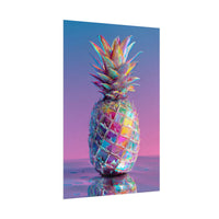 Colorful Pineapple Canvas Art | Abstract Tropical Design