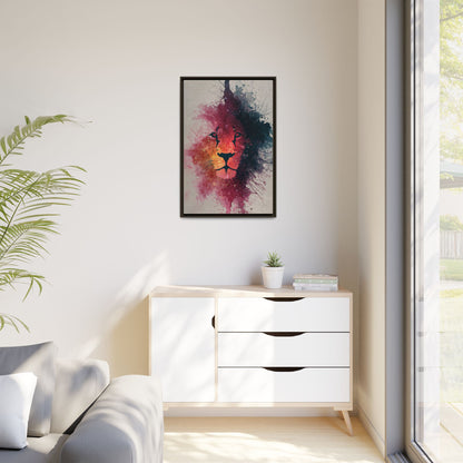 Majestic Lion Watercolor Art | Vibrant Animal Portrait