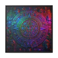 Aztec Mandala Wall Art - Colorful Cultural Decor