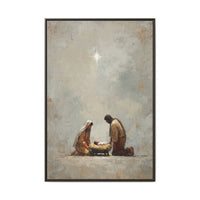 Nativity Scene Art Print - Warm Family Vibes