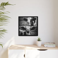 Whimsical Cow Photography | Black and White Animal Art