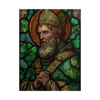 Saint Artwork | Irish Heritage Art | Traditional Green Tones