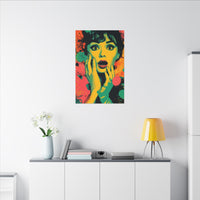 Surreal Pop Art Woman – Vibrant Modern Wall Art