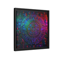 Aztec Mandala Wall Art - Colorful Cultural Decor