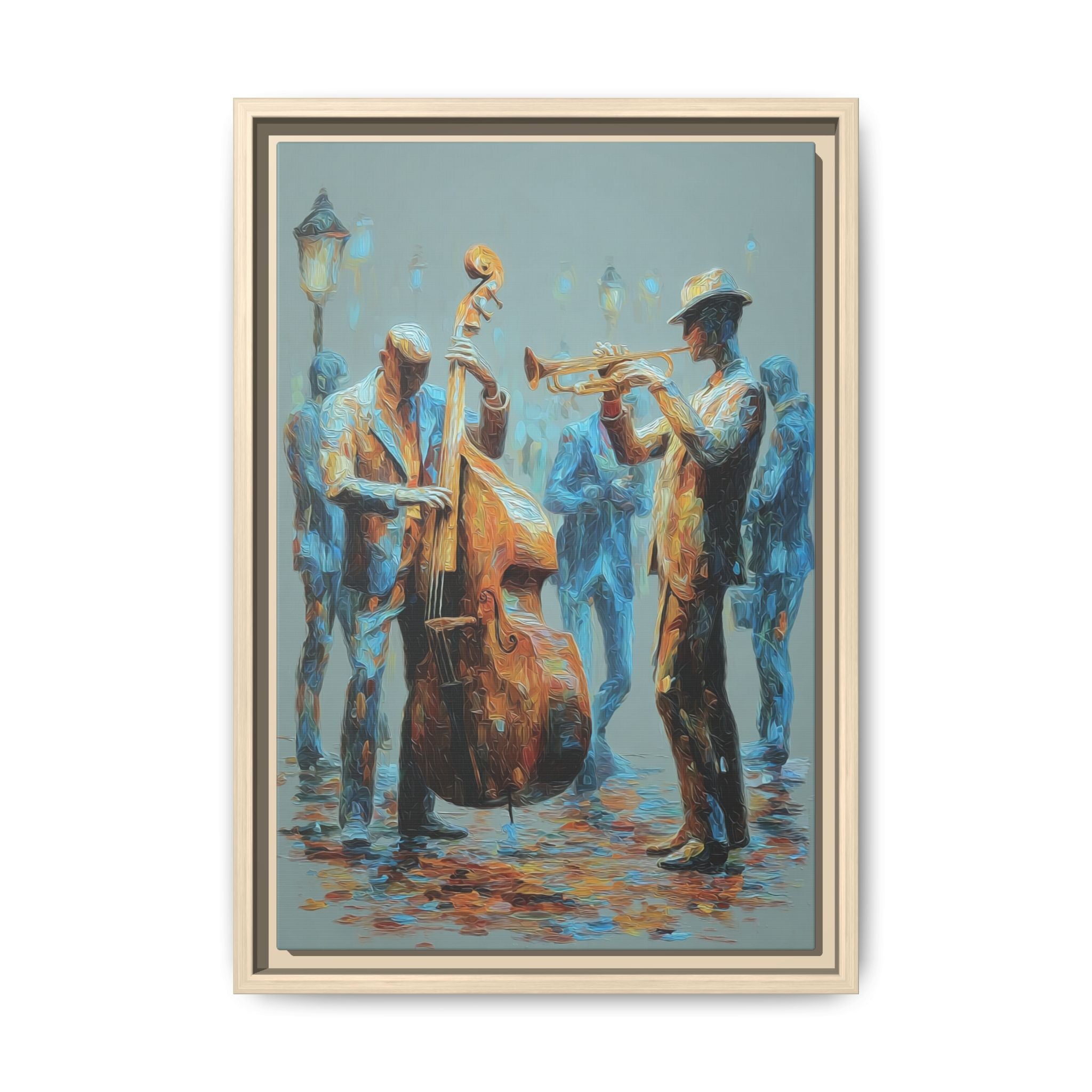 Colorful Jazz Musicians Art for Music Enthusiasts