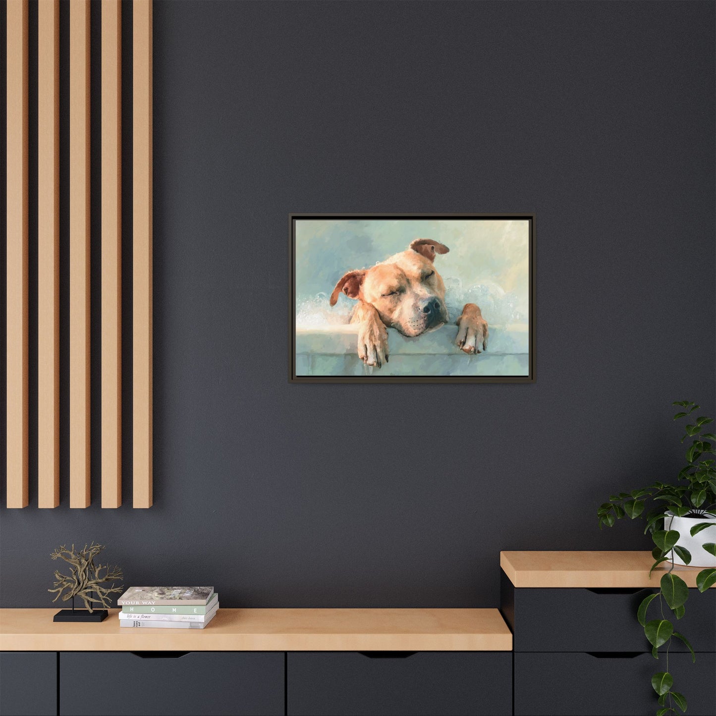 Calming Canine Portrait - Serene Dog Art Print