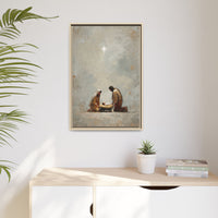 Nativity Scene Art Print - Warm Family Vibes