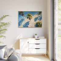 Tropical Palm Trees Artwork | Vibrant Coastal Landscape