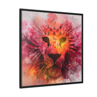 Vibrant Lion Artwork – Bold Watercolor Print