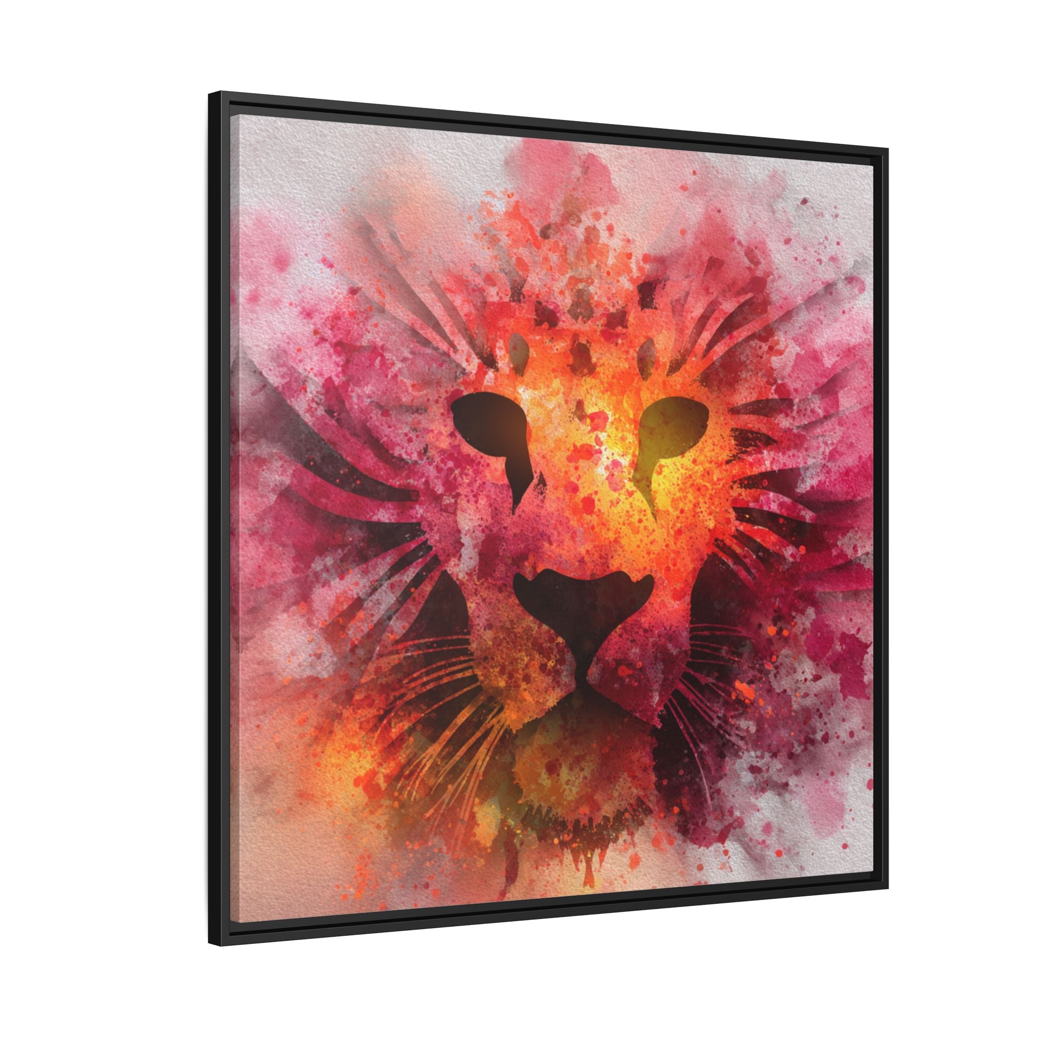 Vibrant Lion Watercolor Artwork | Animal Portrait