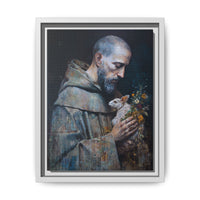 Saint Francis and Rabbit Artwork - Nature Inspired Wall Art