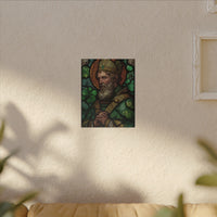 Saint Artwork | Irish Heritage Art | Traditional Green Tones
