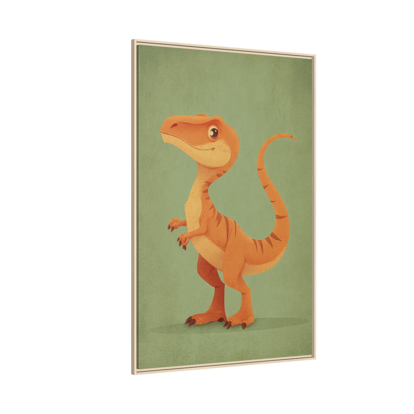 Whimsical Dinosaur Illustration Art for Kids' Rooms