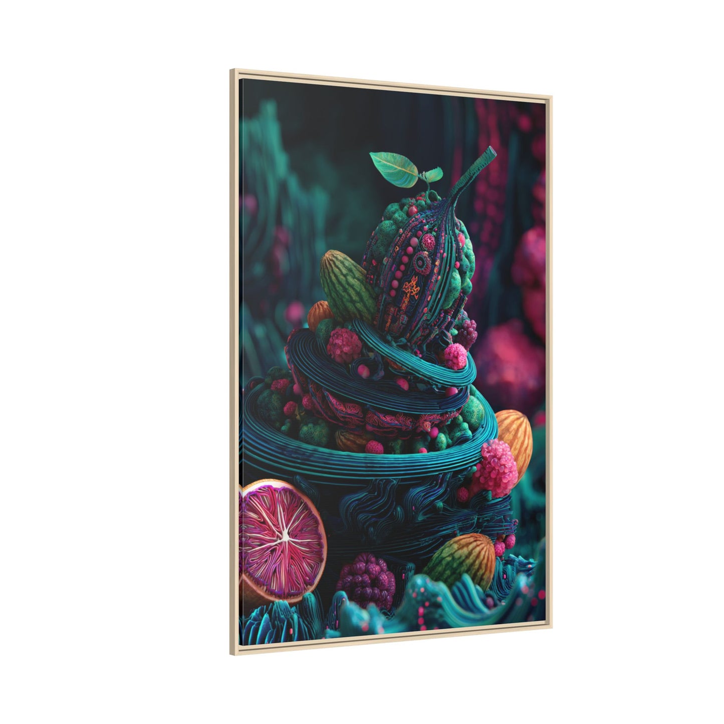 Surreal Fruit Fantasy Art - Vibrant Digital Design