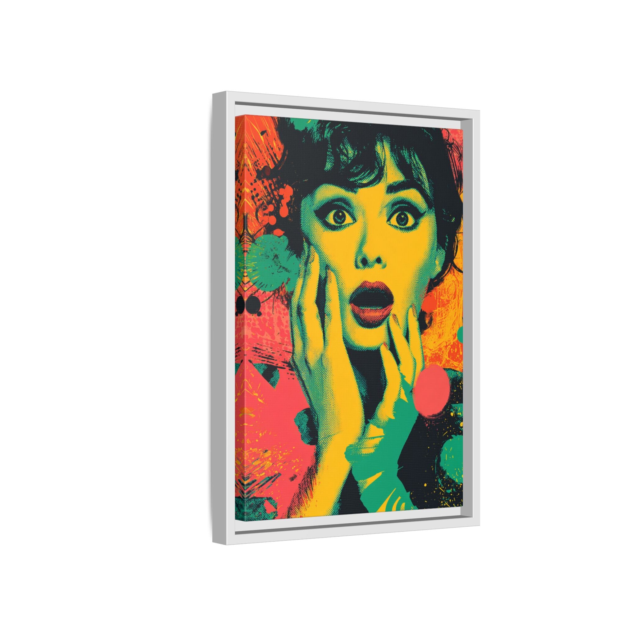 Surreal Pop Art Woman – Vibrant Modern Wall Art
