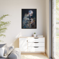 Saint Francis and Rabbit Artwork - Nature Inspired Wall Art