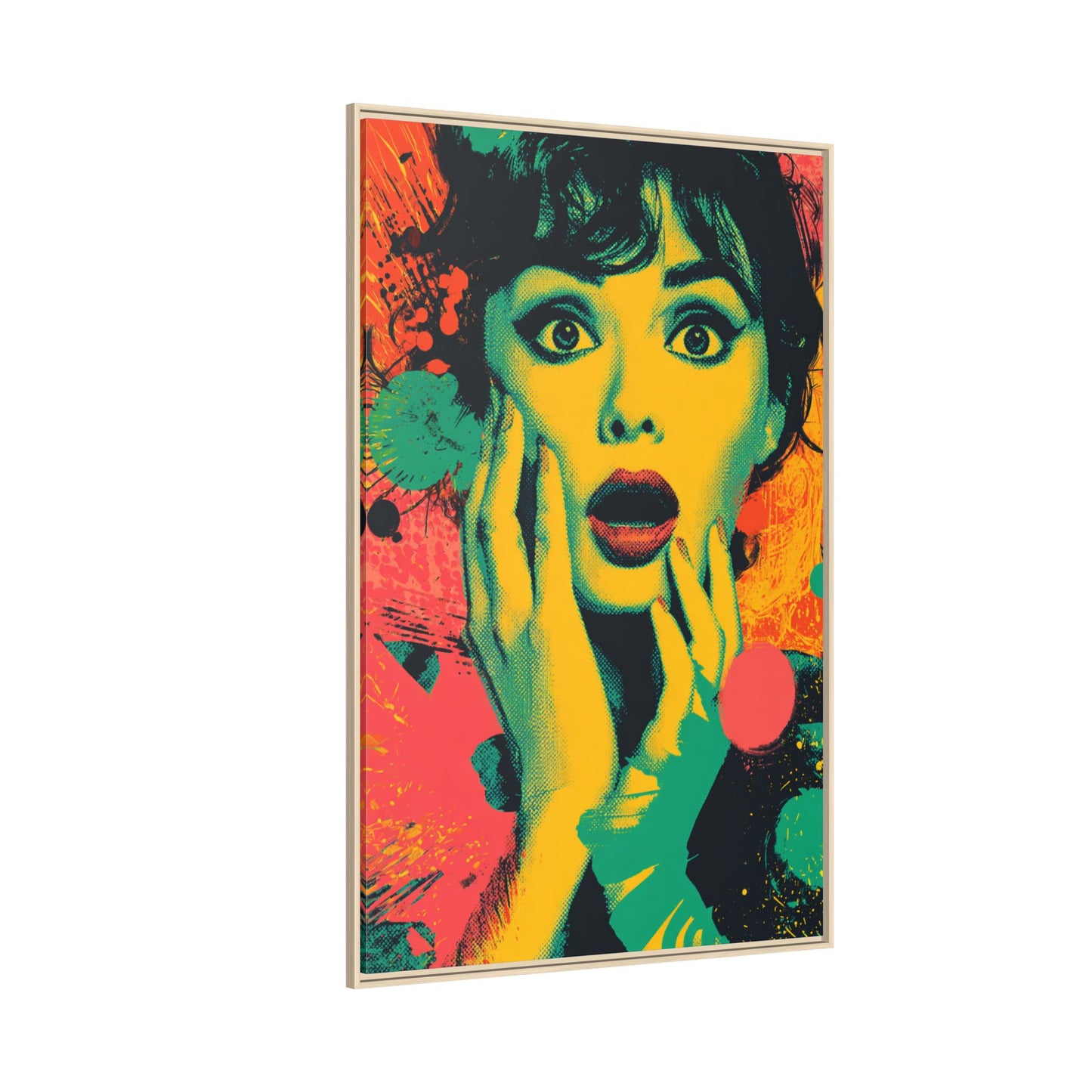 Surreal Pop Art Woman – Vibrant Modern Wall Art