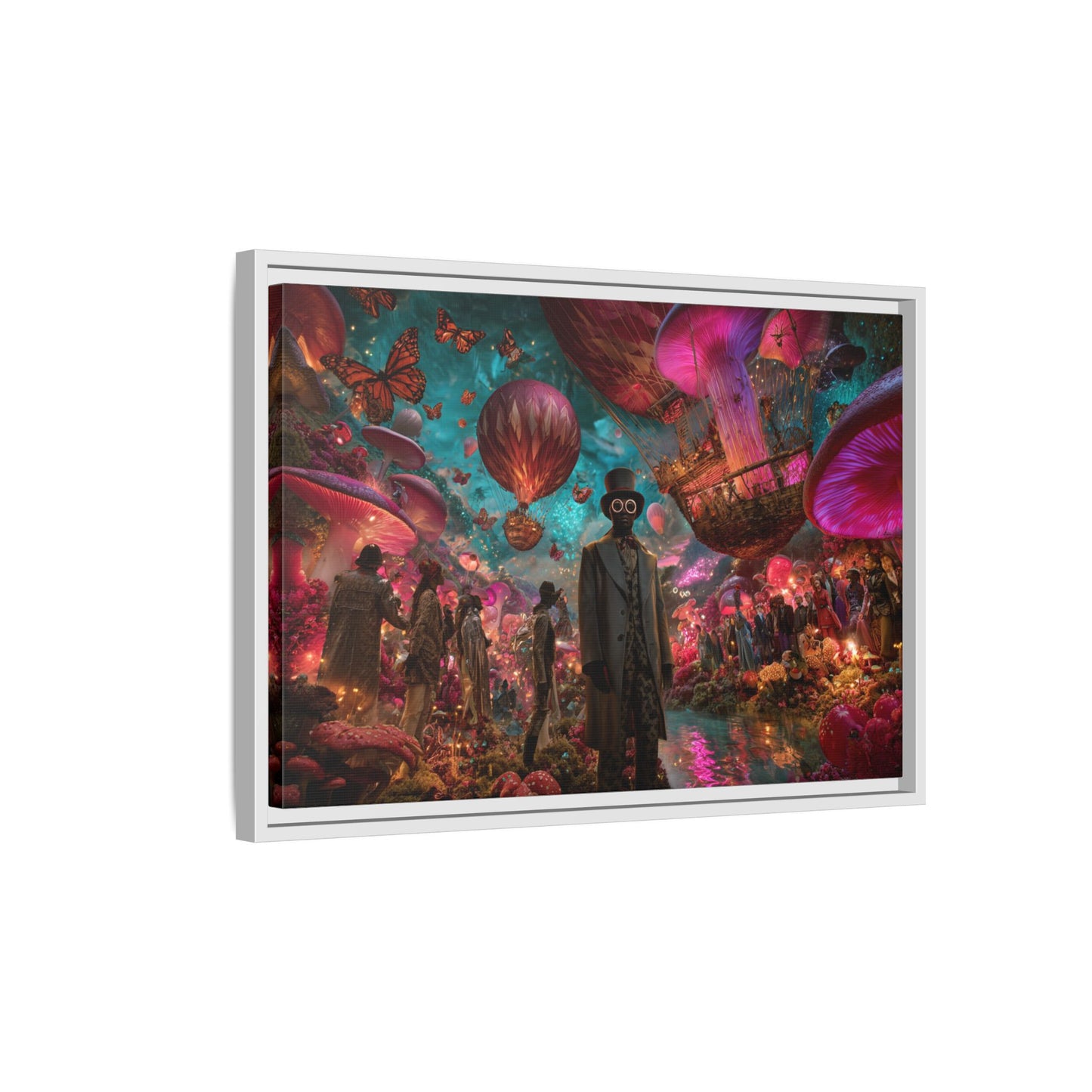 Whimsical Hot Air Balloon Fantasy Artwork | Surreal Landscape
