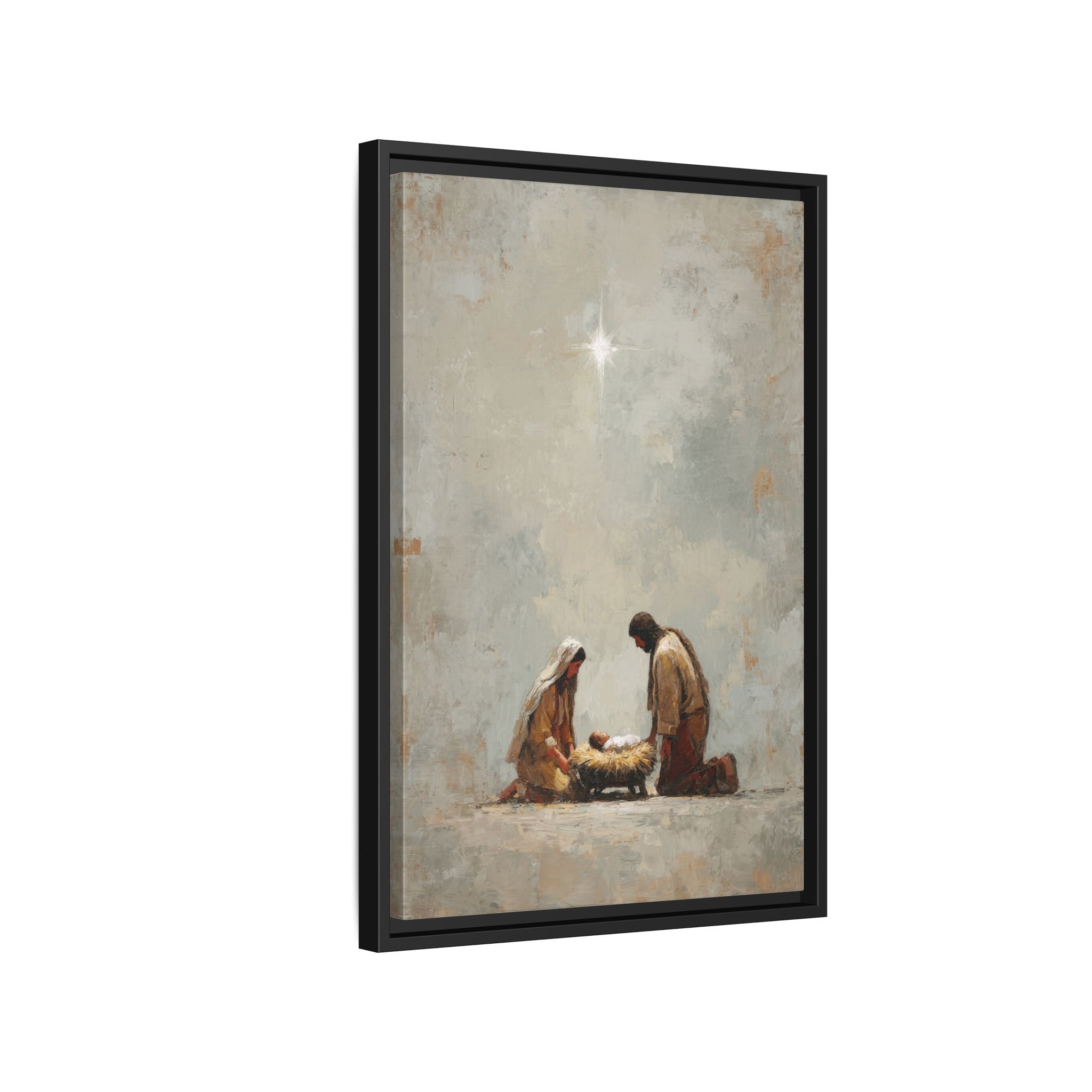 Nativity Scene Art Print - Warm Family Vibes
